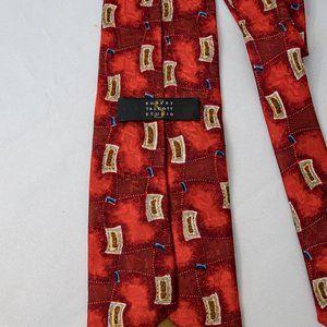 Robert Talbott Studio tie 100% silk red 57x4